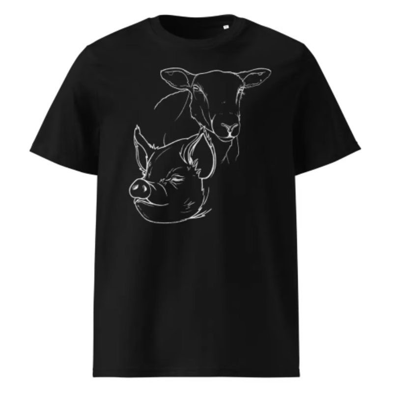 Pinky and Julia Babes Art T-shirt (Black)